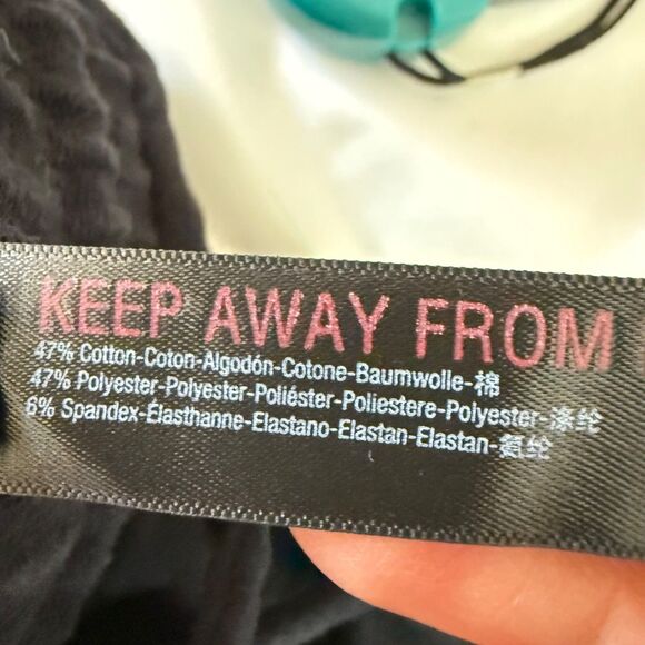 Free People FP Movement Womens Sm Sunny Skinny Sweatpants Black Drawstring Pockt - Picture 9 of 12